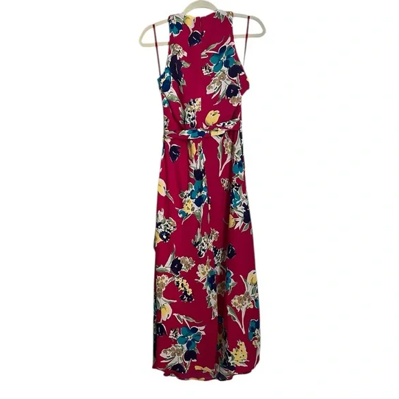 Lauren Ralph Lauren Fuchsia Floral Halter Midi Dress - Picture 8 of 16